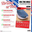 Brit Patch Trainer Armour Big Toe Shoe Hole Preventer Patches in Black (Made in Britain)