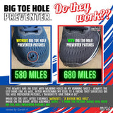 Brit Patch Trainer Armour Big Toe Shoe Hole Preventer Patches in White (Made in Britain)