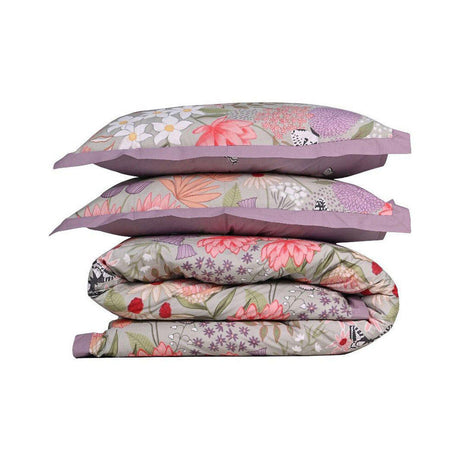 100% Cloud Cotton Duvet Quilt Cover Set w/ 2 Pillow Cases in Serena - Super King