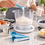 Baking Measure Kit - Propert 2.2kg Kitchen Scale with Jug, 4pc Measuring Spoons & Mini Measuring Glass