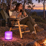 Campsite Evening Kit - Bamboo Folding Camp Chair, Luci Inflatable Solar Lantern & Mosquito Head Net