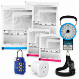 Lewis N. Clark Europe Travel Essentials Set - Compression Bags, TSA Lock, Luggage Scale & Adapter