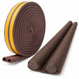 Door & Window Gap Sealing Kit - Twin Draft Stopper & 6m Self Adhesive Weather Strip