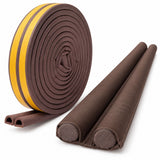 Door & Window Gap Sealing Kit - Twin Draft Stopper & 6m Self Adhesive Weather Strip