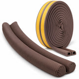 Door & Window Gap Sealing Kit - Twin Draft Stopper & 6m Self Adhesive Weather Strip