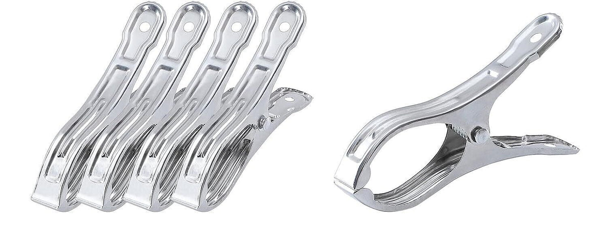 Home Laundry Day Set - 2 Tier Stainless Drying Rack, 40L Collapsible Basket & Steel Pegs