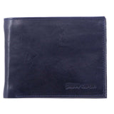 Pierre Cardin RFID Anti-Theft Travel Gift Set - Black Slash Proof Crossbody Bag + Navy Leather RFID Wallet