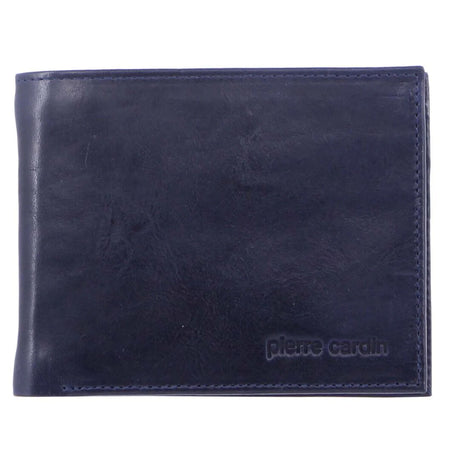 Pierre Cardin RFID Anti-Theft Travel Gift Set - Black Slash Proof Crossbody Bag + Navy Leather RFID Wallet