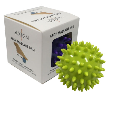 Archline Plantar Fasciitis & Heel Pain Pack - Orthotic Slip On Slippers + Spiky Arch Massage Ball Bundle