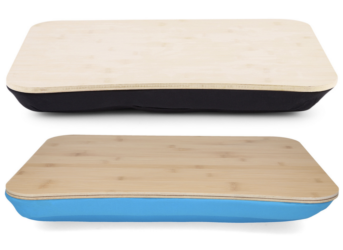 Reading in Bed Gift Set - Adjustable Bamboo Book Stand, Lap Tray & LED Magnifying Glass