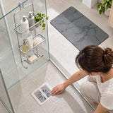 Shower Refresh Kit - Diatomite Stone Bath Mat, 3 Tier Shower Caddy & 10 Drain Hair Catchers