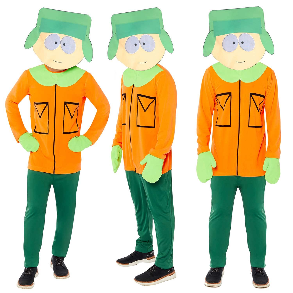 South Park Trio Costume Pack - Kenny, Stan & Kyle - Adult Size Small