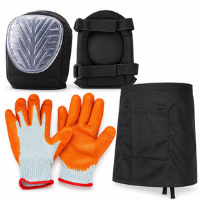 Tiler Work Set - Portwest SuperGel Knee Pads, Work Gloves & Tool Apron