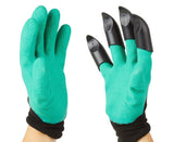 Garden Weeding Pack - Claw Gardening Gloves, Long Handle Sickle & Timber Trug Basket Set
