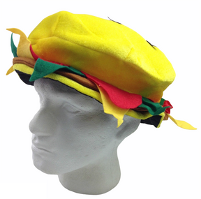 Burger/Hamburger Novelty Hat - Fast Food Funny Costume (Halloween & Fancy Dress)