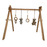 Bocchetta Aussie Animals Wooden Baby Play Gym (Nursery Tummy Time Activity Arch)