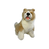 Bocchetta Bailey 23cm Sitting Border Collie Puppy Plush Toy - Tan (Realistic Stuffed Animal Dog Gift)