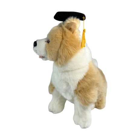 Bocchetta Bailey 23cm Graduation Border Collie Plush Toy (Stuffed Animal Dog Grad Gift)