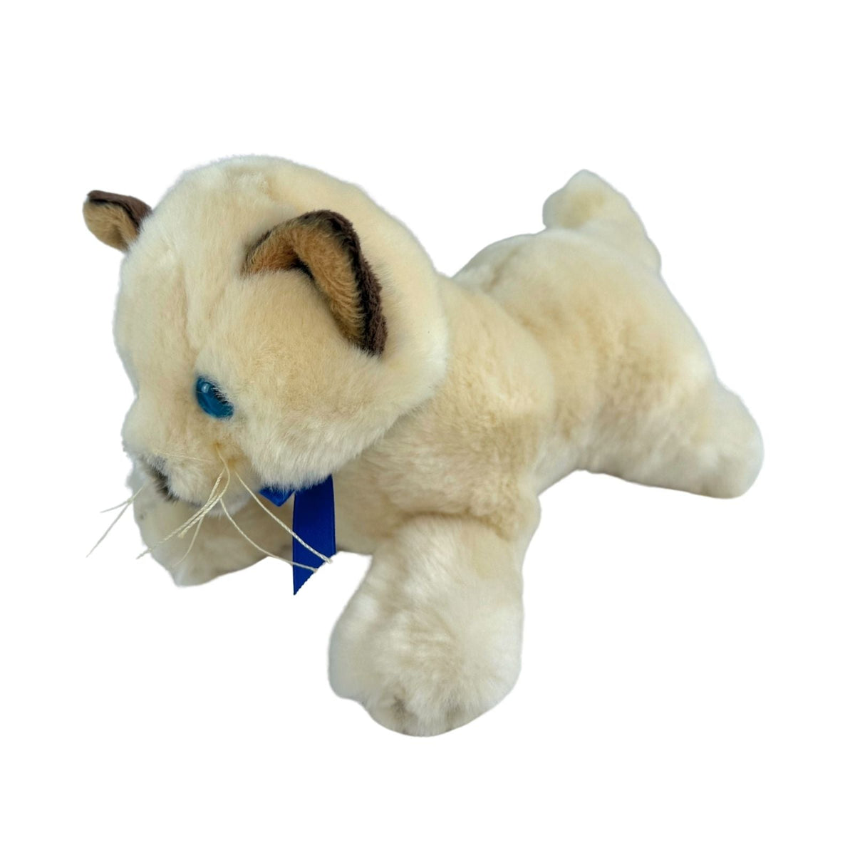 Bocchetta Bamboo 22cm Floppy Siamese Kitten Plush Toy (Realistic Stuffed Animal Cat Gift)
