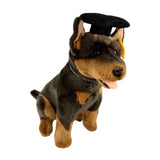 Bocchetta Basil 28cm Graduation Kelpie Plush Toy - Red/Tan (Stuffed Animal Dog Grad Gift)