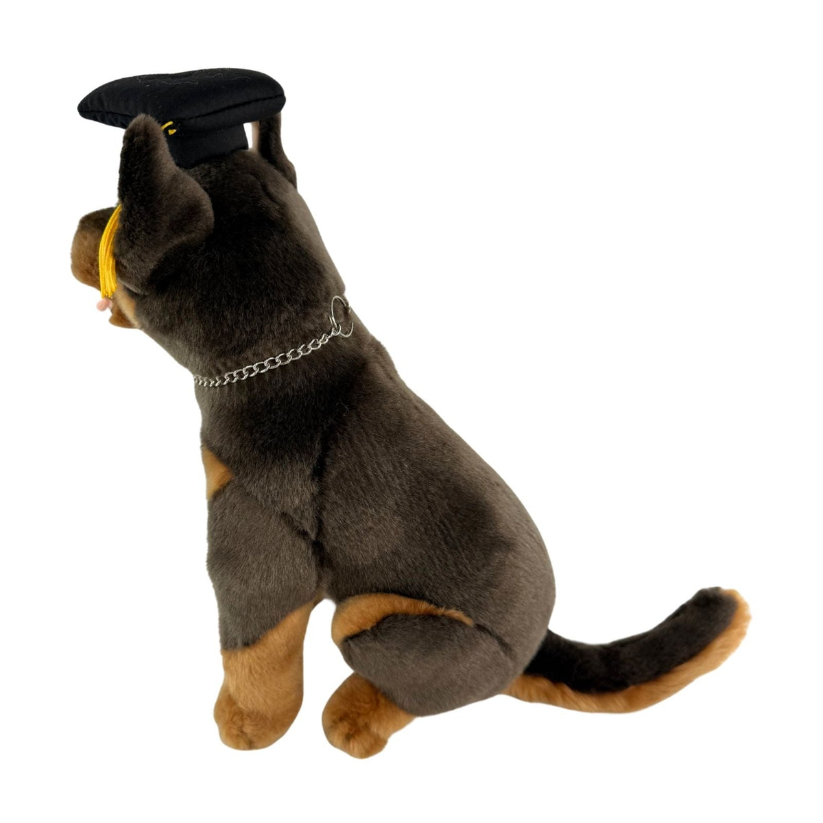 Bocchetta Basil 28cm Graduation Kelpie Plush Toy - Red/Tan (Stuffed Animal Dog Grad Gift)