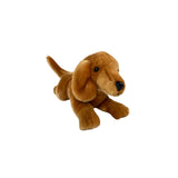 Bocchetta Bean 30cm Floppy Dachshund Puppy Plush Toy - Red (Realistic Stuffed Animal Dog Gift)