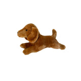 Bocchetta Bean 30cm Floppy Dachshund Puppy Plush Toy - Red (Realistic Stuffed Animal Dog Gift)
