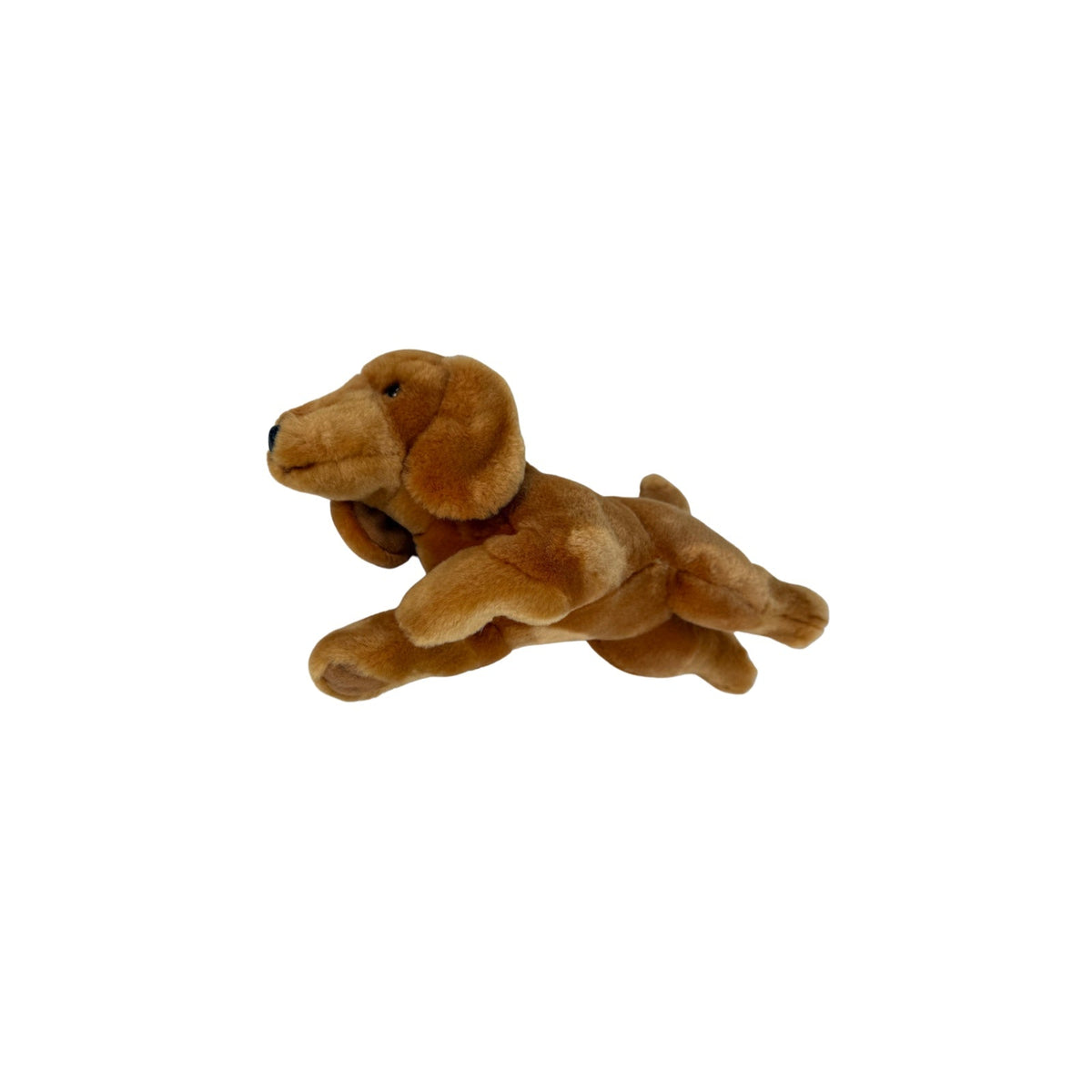 Bocchetta Bean 30cm Floppy Dachshund Puppy Plush Toy - Red (Realistic Stuffed Animal Dog Gift)