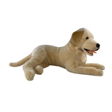 Bocchetta Beau 62cm Lying Labrador Plush Toy - Cream (Realistic Stuffed Animal Dog Gift)