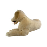 Bocchetta Beau 62cm Lying Labrador Plush Toy - Cream (Realistic Stuffed Animal Dog Gift)
