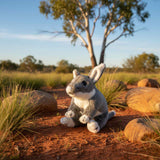 Bocchetta Belinda 20cm Standing Bilby Plush Toy (Australian Stuffed Animal Souvenir Gift)