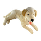 Bocchetta Bella 62cm Lying Labrador with Satin Pocket Plush Toy (Realistic Stuffed Animal Dog Gift)
