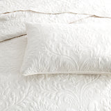 Renee Taylor Berlin Jacquard Coverlet Set - Stone (OEKO-TEX Certified Bedspread)