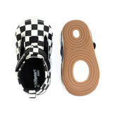 Billycart Racer Kids Wide-Fit First Walker Sandals - Black/White Checkered (Baby & Toddler Shoes)