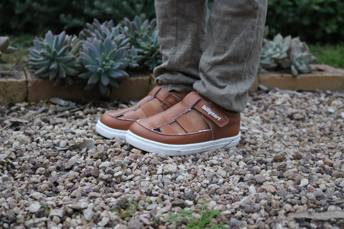 Billycart Lennie Kids Wide-Fit Sandals - Tan Brown (Toddler Shoes)