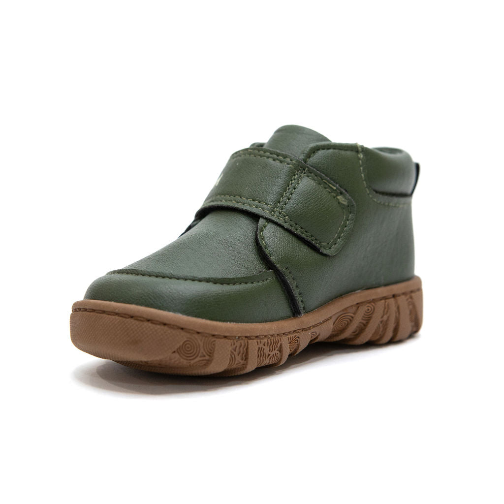 Billycart Ollie Kids Wide-Fit Barefoot First Walker Boots - Green (Baby & Toddler Shoes)