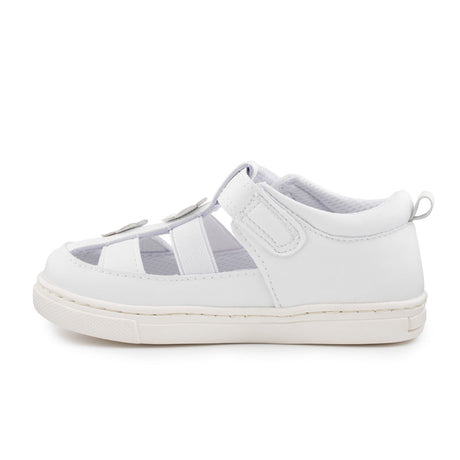 Billycart Layla Girls Wide-Fit Sandals - White (Toddler Shoes)