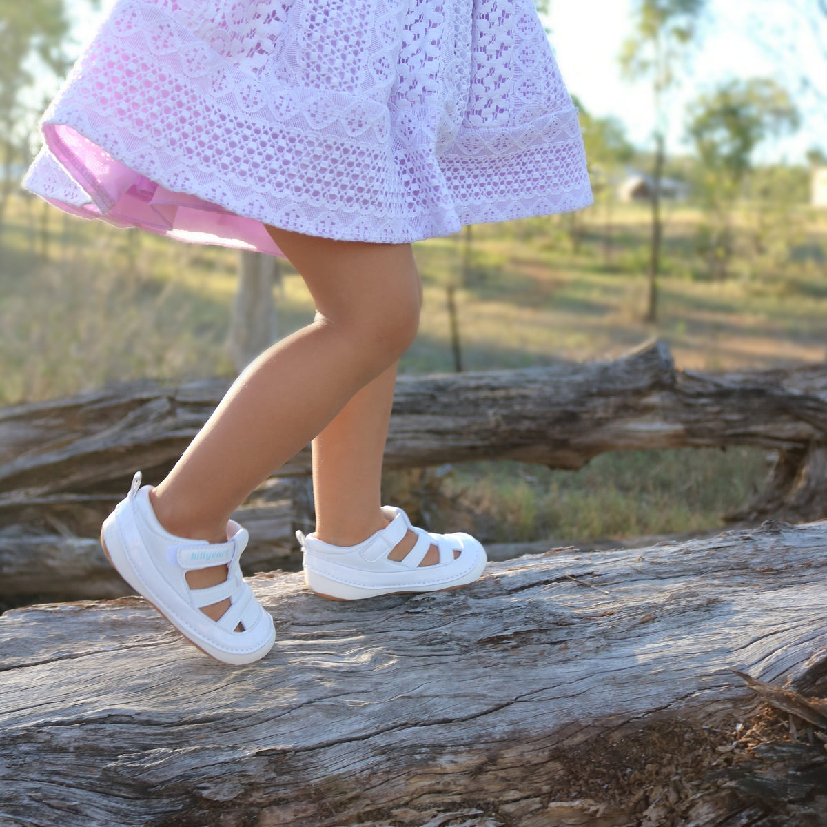 Billycart Lane Kids Barefoot First Walker Sandals - White (Baby & Toddler Shoes)