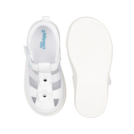 Billycart Layla Girls Wide-Fit Sandals - White (Toddler Shoes)