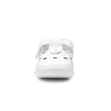 Billycart Lily Girls Barefoot First Walker T-Bar Sandals - White (Baby Mary Jane Shoes)
