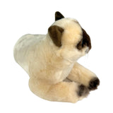 Bocchetta Blossum 30cm Lying Siamese Cat Plush Toy (Realistic Stuffed Animal Cat Gift)