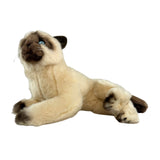Bocchetta Blossum 30cm Lying Siamese Cat Plush Toy (Realistic Stuffed Animal Cat Gift)