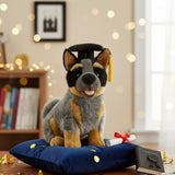 Bocchetta Bluey 22cm Graduation Blue Heeler Cattle Dog Plush Toy (Stuffed Animal Grad Gift)
