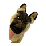 Bocchetta Bobby 30cm Sitting German Shepherd Plush Toy - Black Face (Realistic Stuffed Animal Dog Gift)