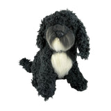 Bocchetta Bonnie 30cm Sitting Cavoodle Oodle Plush Toy - Black (Realistic Stuffed Animal Dog Gift)