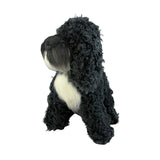 Bocchetta Bonnie 30cm Sitting Cavoodle Oodle Plush Toy - Black (Realistic Stuffed Animal Dog Gift)