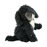 Bocchetta Bonnie 30cm Sitting Cavoodle Oodle Plush Toy - Black (Realistic Stuffed Animal Dog Gift)