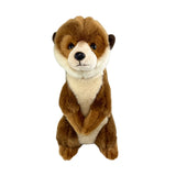 Bocchetta Boris 26cm Standing Meerkat Plush Toy (Realistic Stuffed Animal Wildlife Gift)