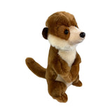 Bocchetta Boris 26cm Standing Meerkat Plush Toy (Realistic Stuffed Animal Wildlife Gift)