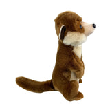 Bocchetta Boris 26cm Standing Meerkat Plush Toy (Realistic Stuffed Animal Wildlife Gift)